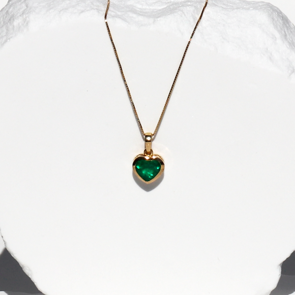Dije Volveré  | Esmeralda Colombiana| oro 18K